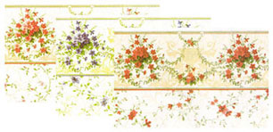 Dollhouse Miniature Wallpaper, Sonata (Pink)