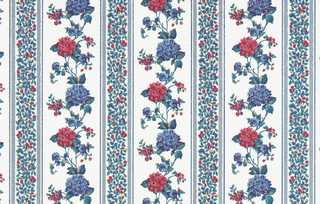 Dollhouse Miniature Wallpaper, Kismet Stripe (Burgundy)