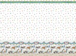 Dollhouse Miniature Wallpaper, Carousel, Multi
