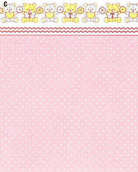 Dollhouse Miniature Wallpaper, Mini Dots, Pink