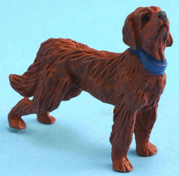 Dollhouse Miniature Irish Setter
