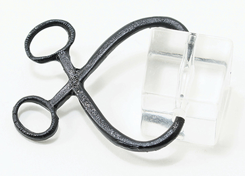 Dollhouse Miniature Block Of Ice with Tongs