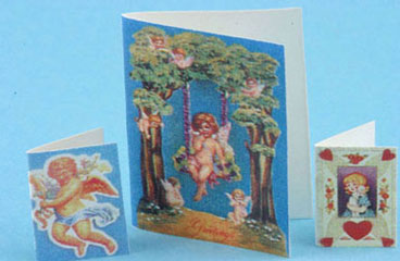Dollhouse Miniature Valentines 3Pcs.