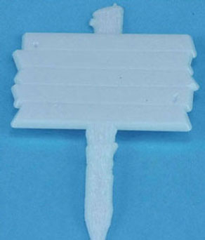 Dollhouse Miniature Sign Post