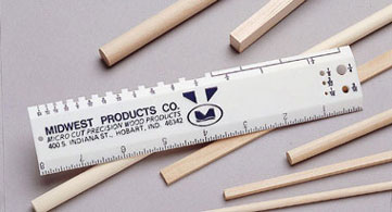 Dollhouse Miniature Hobby and Craft Ruler
