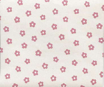 Dollhouse Miniature Wallpaper Rose Flower Petals On Cream