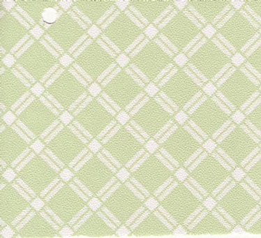 Dollhouse Miniature Pre-pasted Wallpaper, Pale Green Lattice