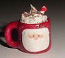 Dollhouse Miniature Mug, Santa