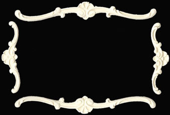 Dollhouse Miniature Ceiling Carving, 1/Set