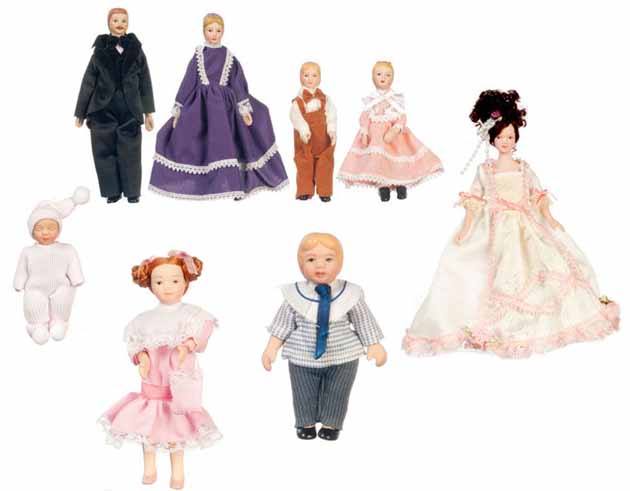 Dollhouse Miniature Dolls 