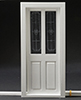 Dollhouse Miniature Transom Door, White