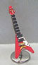 Dollhouse Miniature Electric Guitar/Red/ with Case and Stand