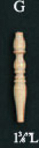 Dollhouse Miniature Spindles, 1-3/8 In Long 6/Pk Dollhouse Miniature Spindles, 1-3/8 In Long 6/Pk